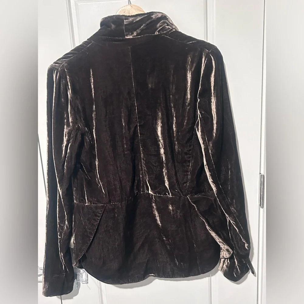 Anthropologie Cartonnier Velvet Blazer Size 4 - Picture 8 of 10